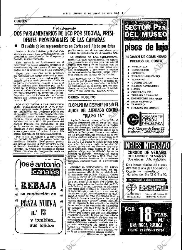 ABC SEVILLA 30-06-1977 página 13
