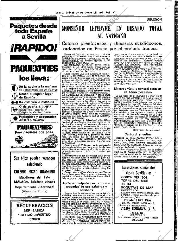 ABC SEVILLA 30-06-1977 página 18