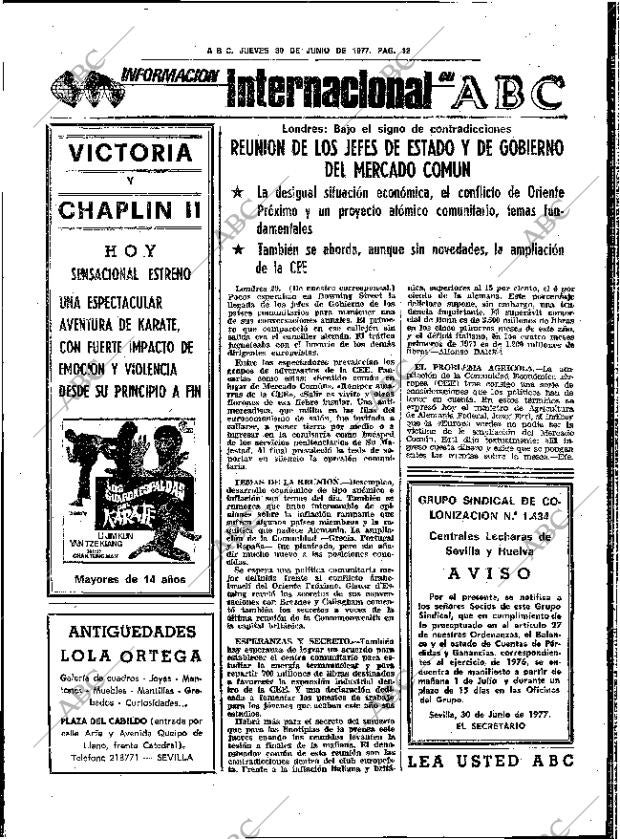 ABC SEVILLA 30-06-1977 página 20