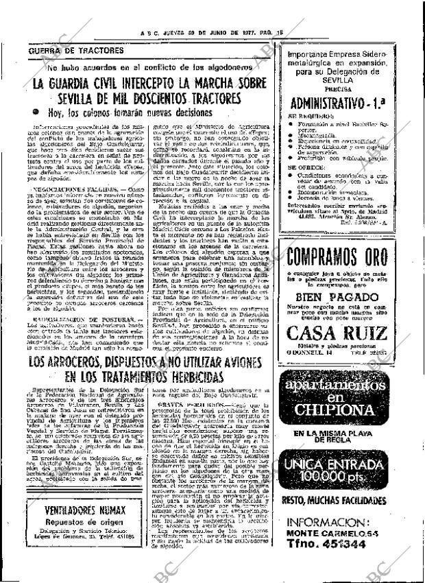ABC SEVILLA 30-06-1977 página 23