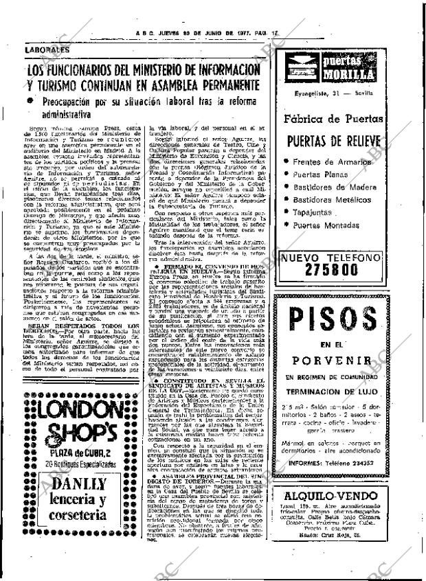 ABC SEVILLA 30-06-1977 página 25