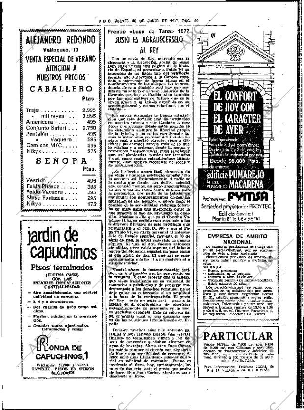 ABC SEVILLA 30-06-1977 página 30