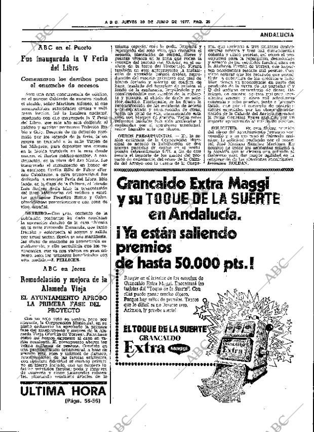 ABC SEVILLA 30-06-1977 página 33