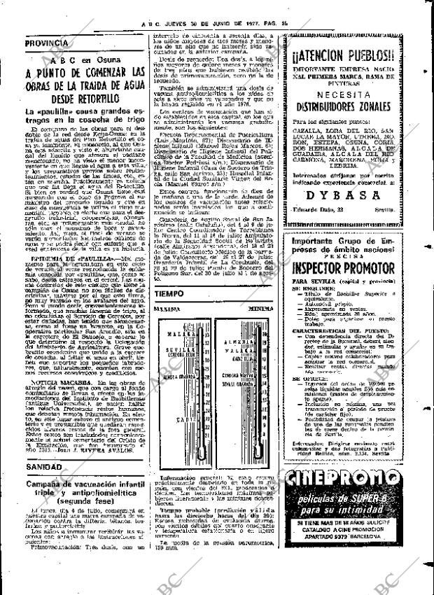 ABC SEVILLA 30-06-1977 página 43