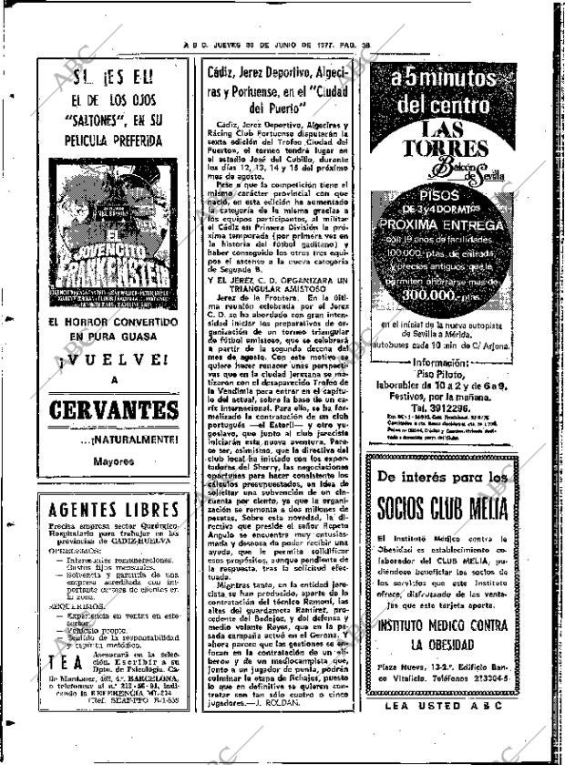 ABC SEVILLA 30-06-1977 página 46