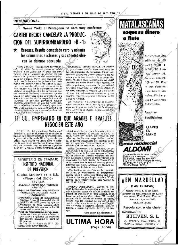 ABC SEVILLA 01-07-1977 página 19