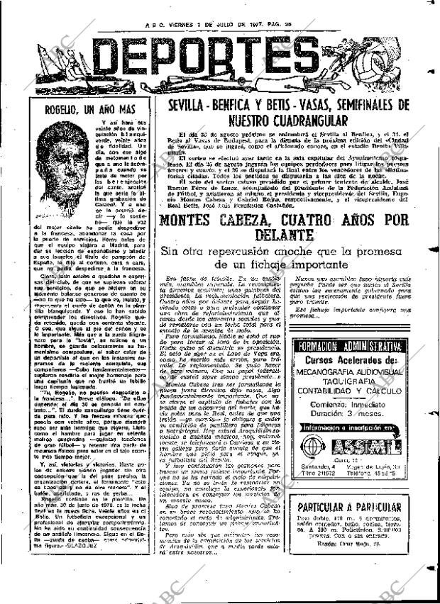 ABC SEVILLA 01-07-1977 página 43
