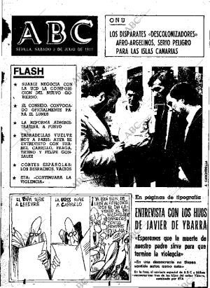 ABC SEVILLA 02-07-1977 página 1