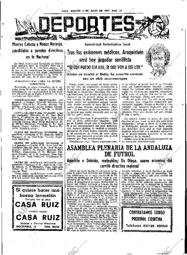 ABC SEVILLA 02-07-1977 página 41