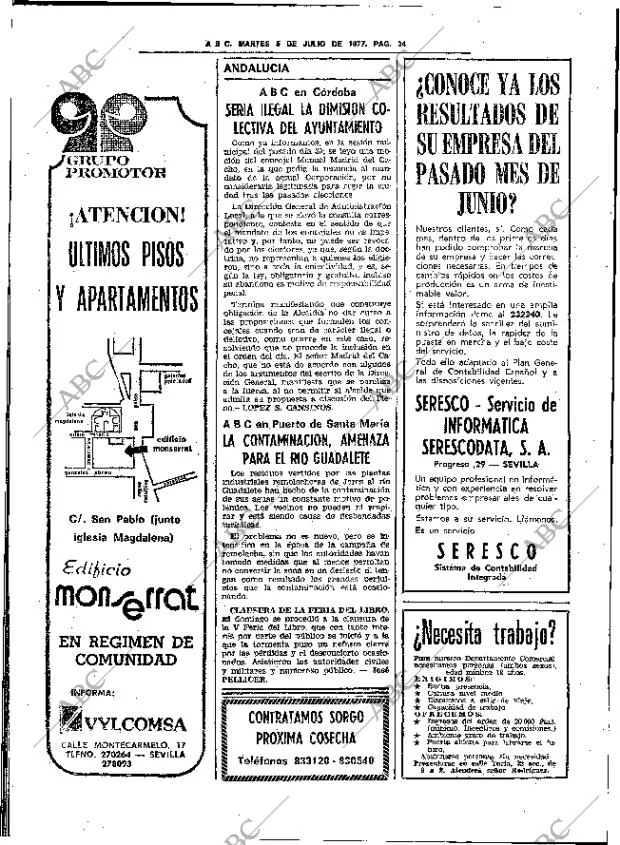 ABC SEVILLA 05-07-1977 página 64