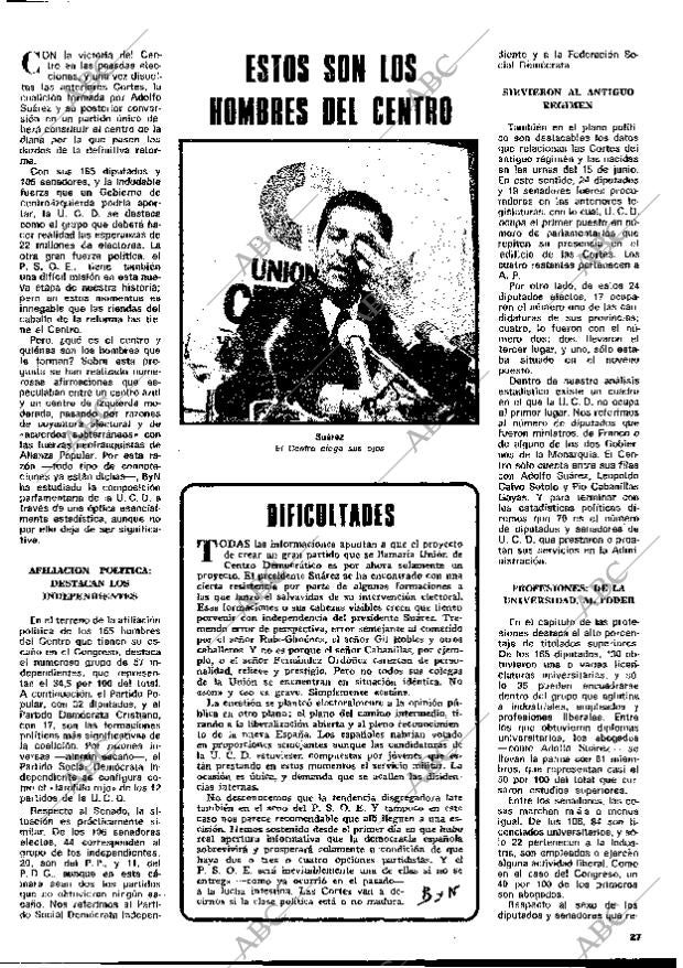 BLANCO Y NEGRO MADRID 06-07-1977 página 27