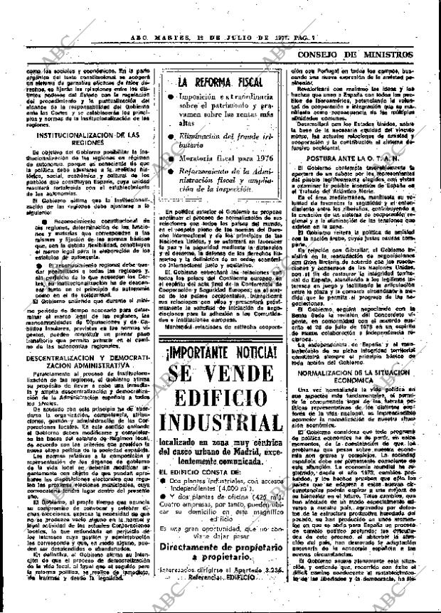 ABC MADRID 12-07-1977 página 19