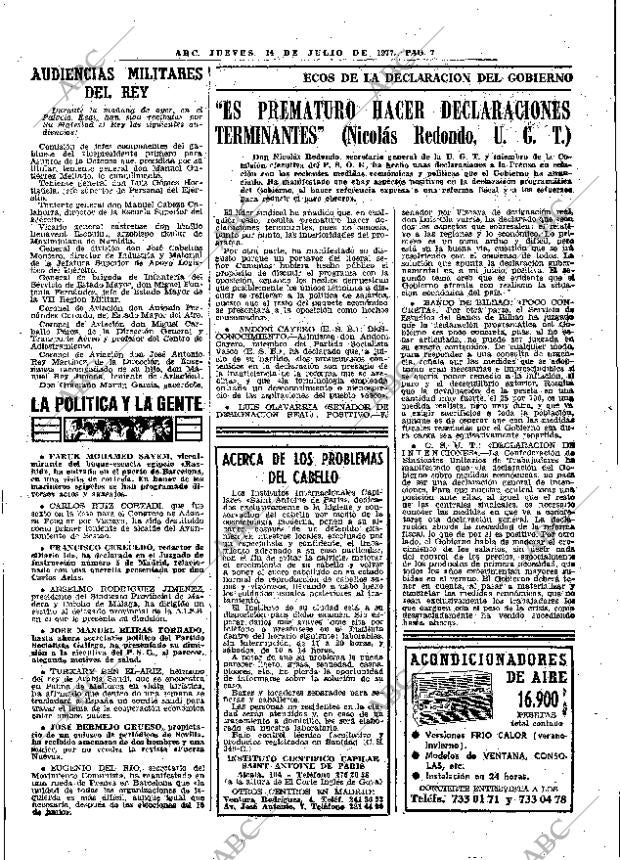 ABC MADRID 14-07-1977 página 23