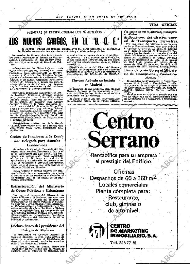 ABC MADRID 14-07-1977 página 25