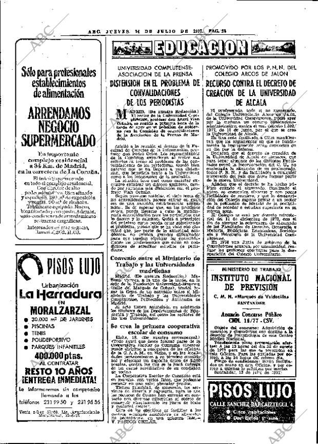 ABC MADRID 14-07-1977 página 38