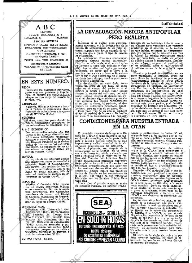 ABC SEVILLA 14-07-1977 página 16