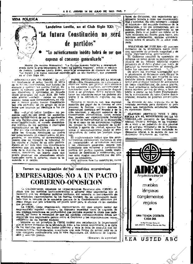 ABC SEVILLA 14-07-1977 página 21