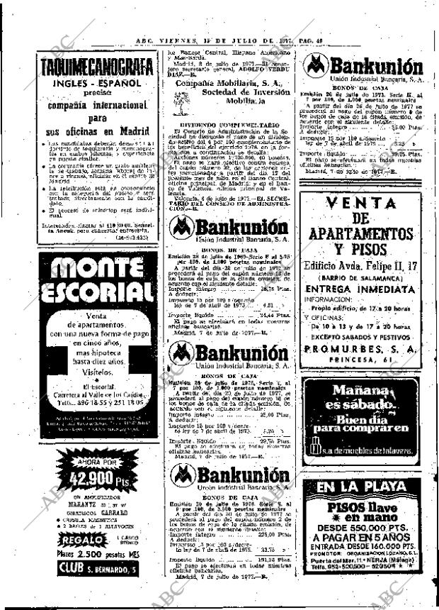 ABC MADRID 15-07-1977 página 61