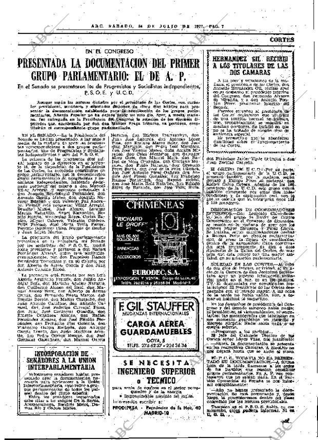 ABC MADRID 16-07-1977 página 19