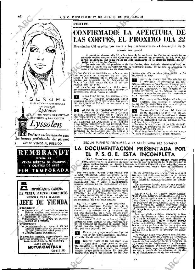 ABC MADRID 17-07-1977 página 22