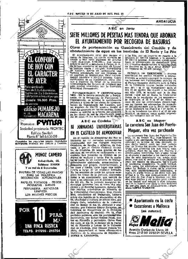 ABC SEVILLA 19-07-1977 página 50
