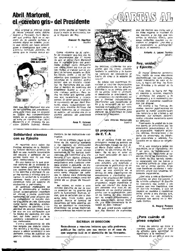BLANCO Y NEGRO MADRID 20-07-1977 página 14