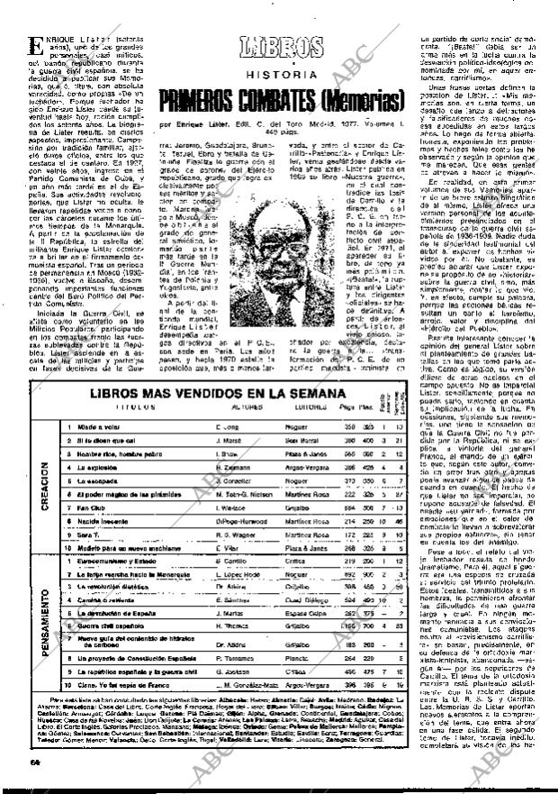 BLANCO Y NEGRO MADRID 20-07-1977 página 64