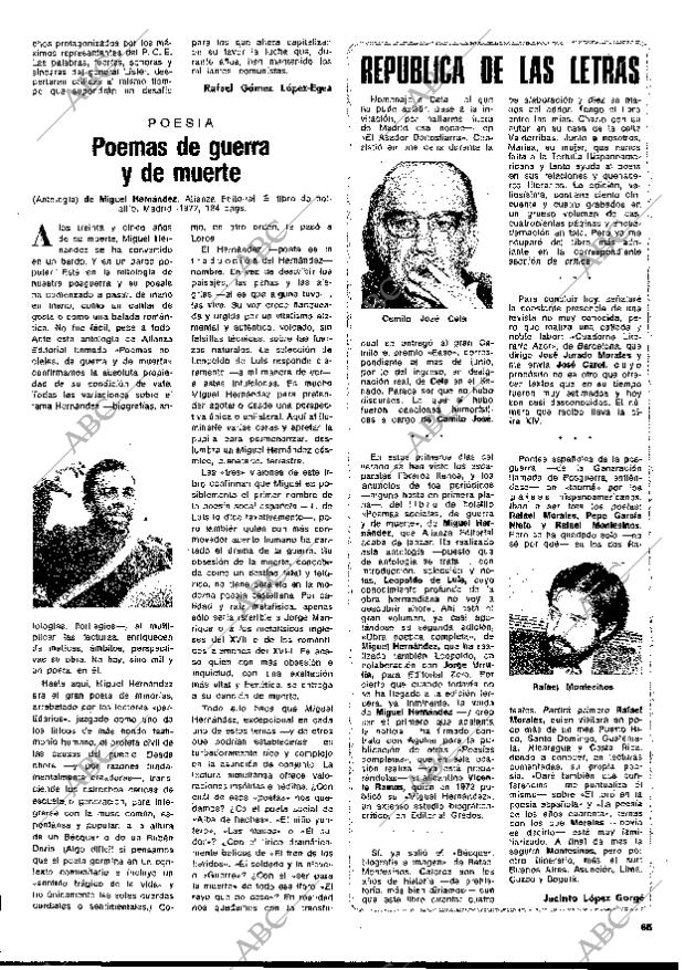 BLANCO Y NEGRO MADRID 20-07-1977 página 65