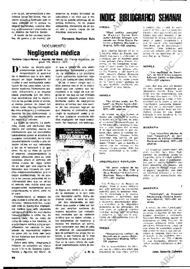 BLANCO Y NEGRO MADRID 20-07-1977 página 66