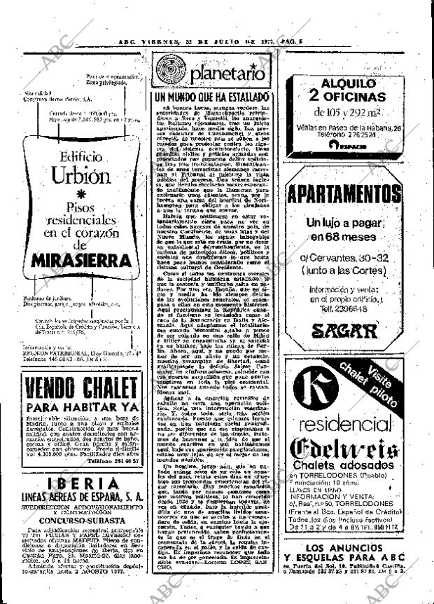 ABC MADRID 22-07-1977 página 13