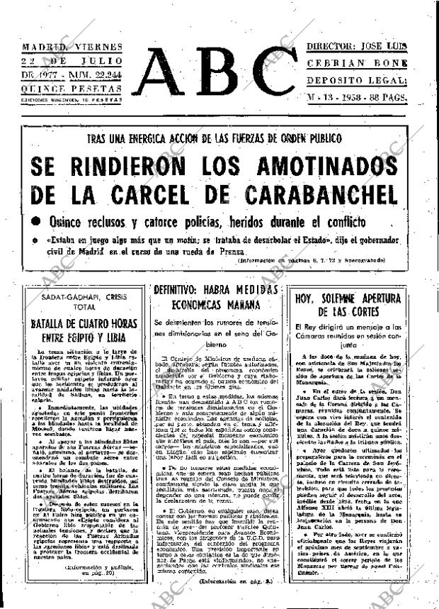 ABC MADRID 22-07-1977 página 9