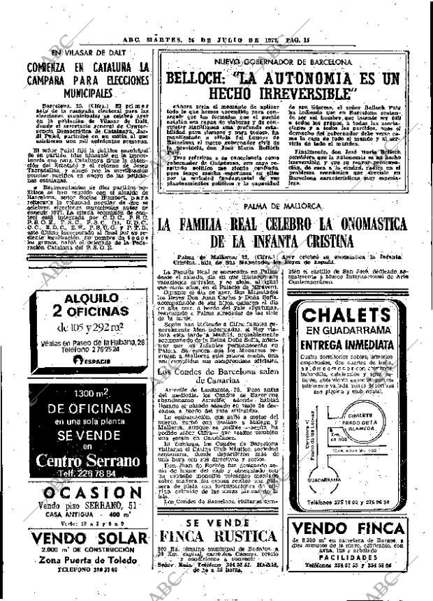 ABC MADRID 26-07-1977 página 23