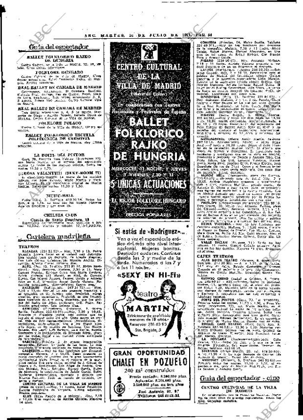 ABC MADRID 26-07-1977 página 62