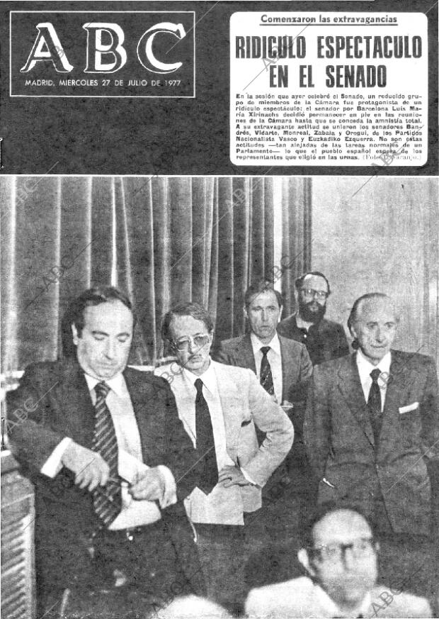ABC MADRID 27-07-1977 página 1