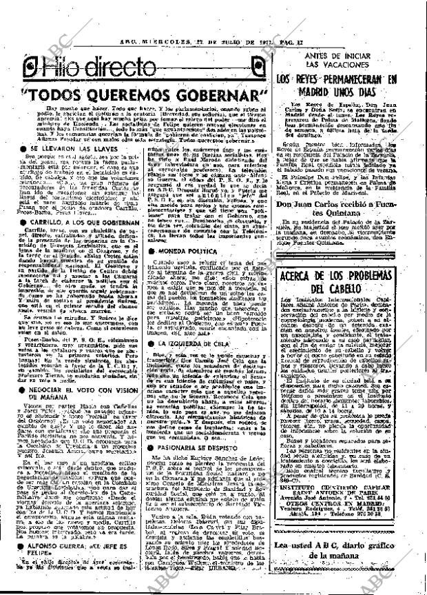 ABC MADRID 27-07-1977 página 19