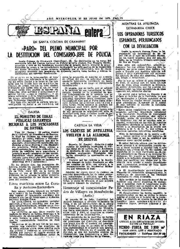 ABC MADRID 27-07-1977 página 23