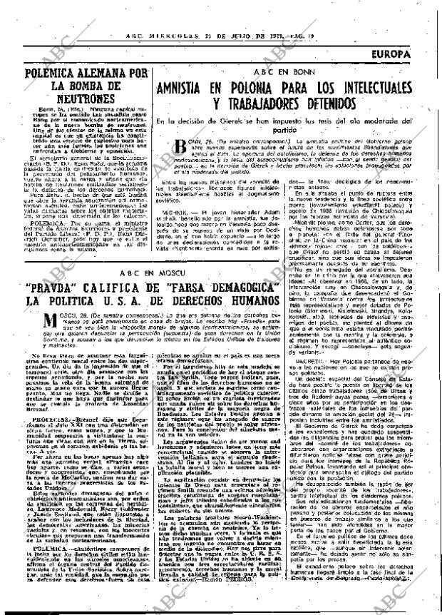 ABC MADRID 27-07-1977 página 27