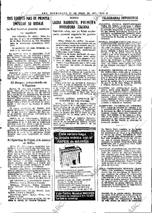 ABC MADRID 27-07-1977 página 52