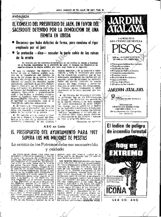 ABC SEVILLA 30-07-1977 página 35