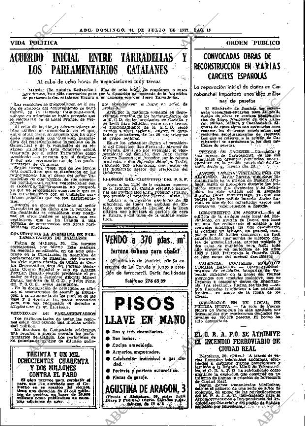 ABC MADRID 31-07-1977 página 25