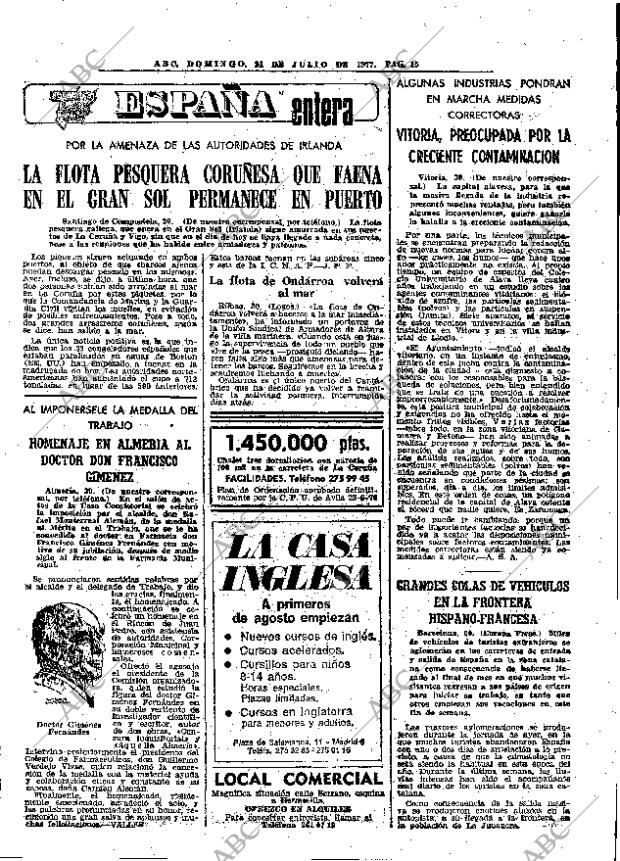 ABC MADRID 31-07-1977 página 27