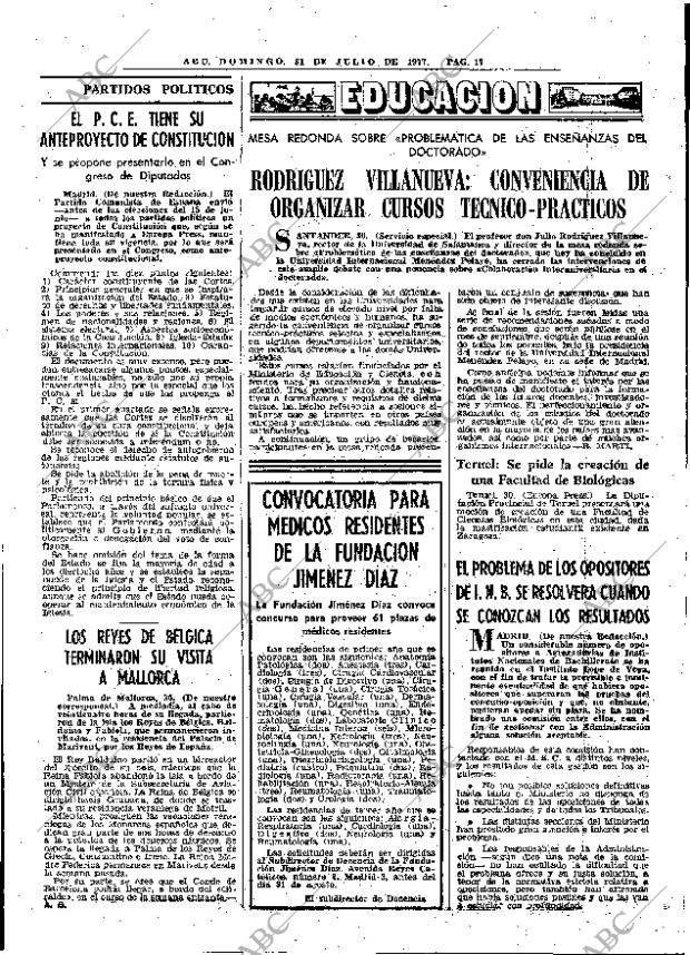 ABC MADRID 31-07-1977 página 29