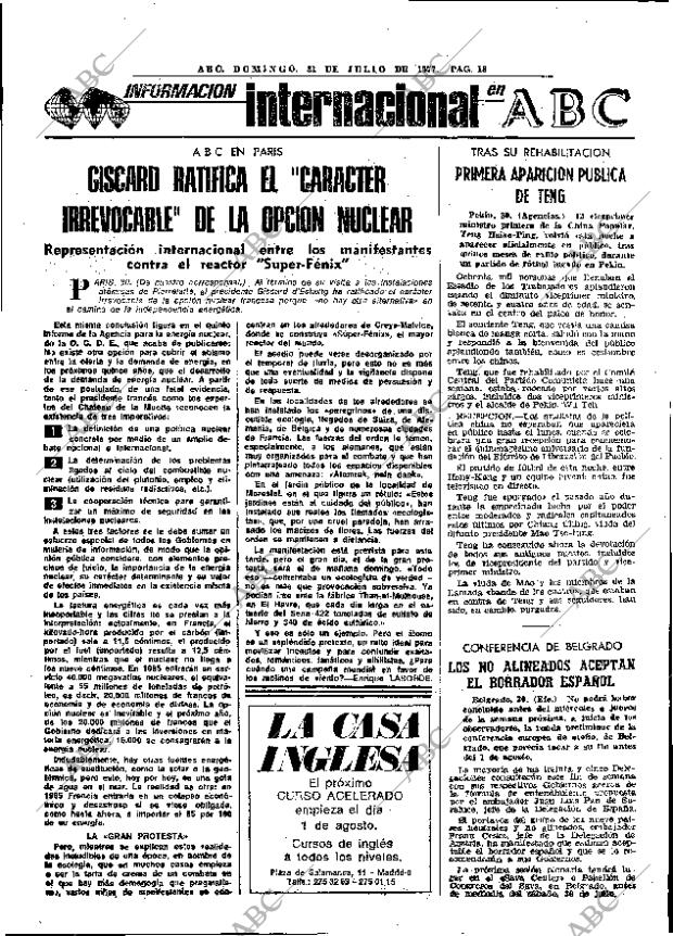 ABC MADRID 31-07-1977 página 30