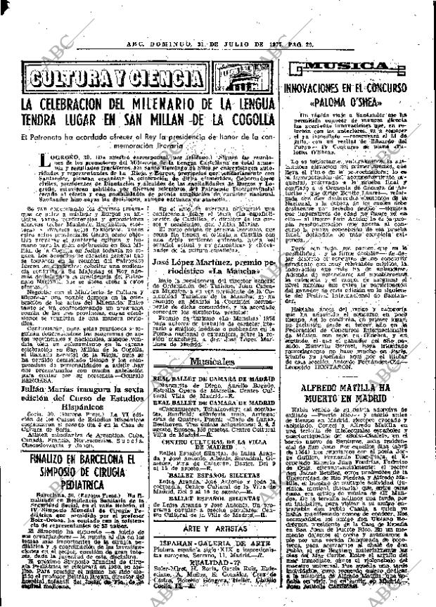 ABC MADRID 31-07-1977 página 41