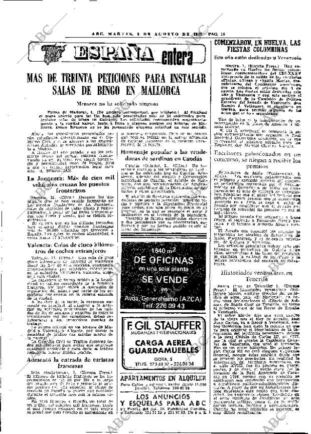 ABC MADRID 02-08-1977 página 23