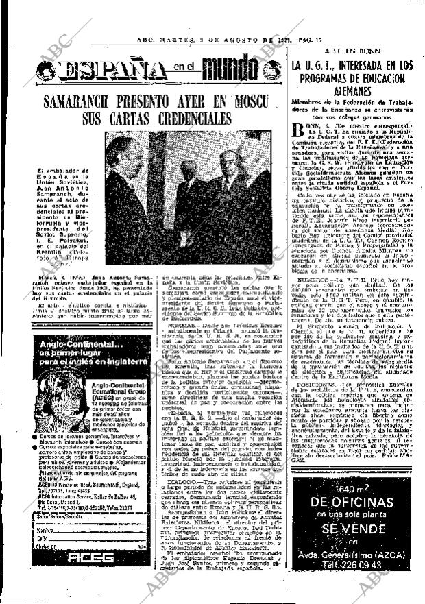 ABC MADRID 09-08-1977 página 23