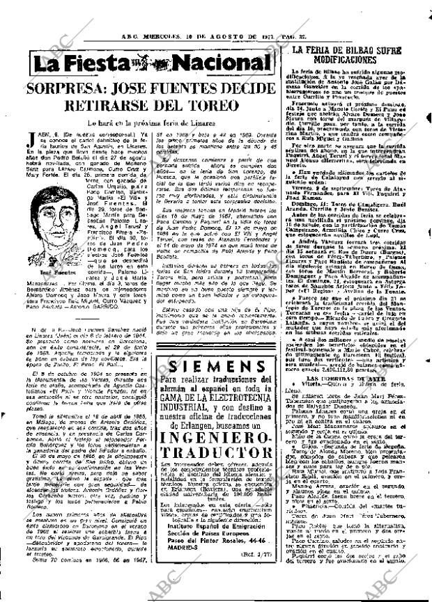 ABC MADRID 10-08-1977 página 45