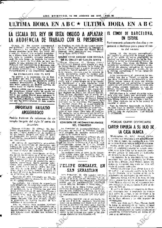 ABC MADRID 14-08-1977 página 62