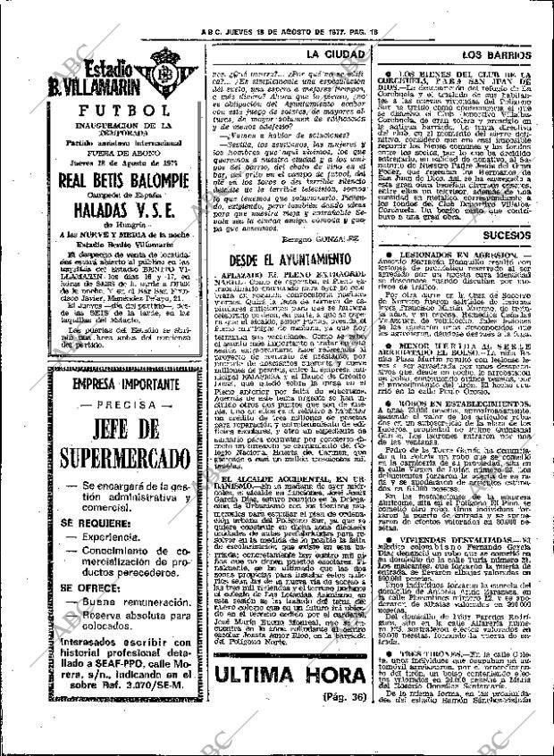ABC SEVILLA 18-08-1977 página 26