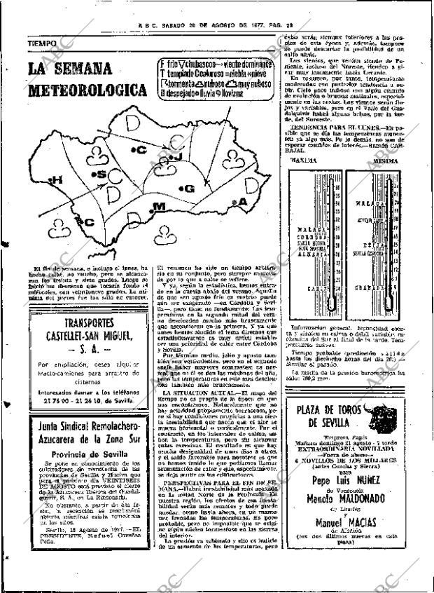 ABC SEVILLA 20-08-1977 página 28
